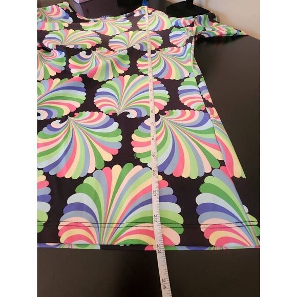 Melly M graphic print 3/4 sleeve top size small - Picture 6 of 8